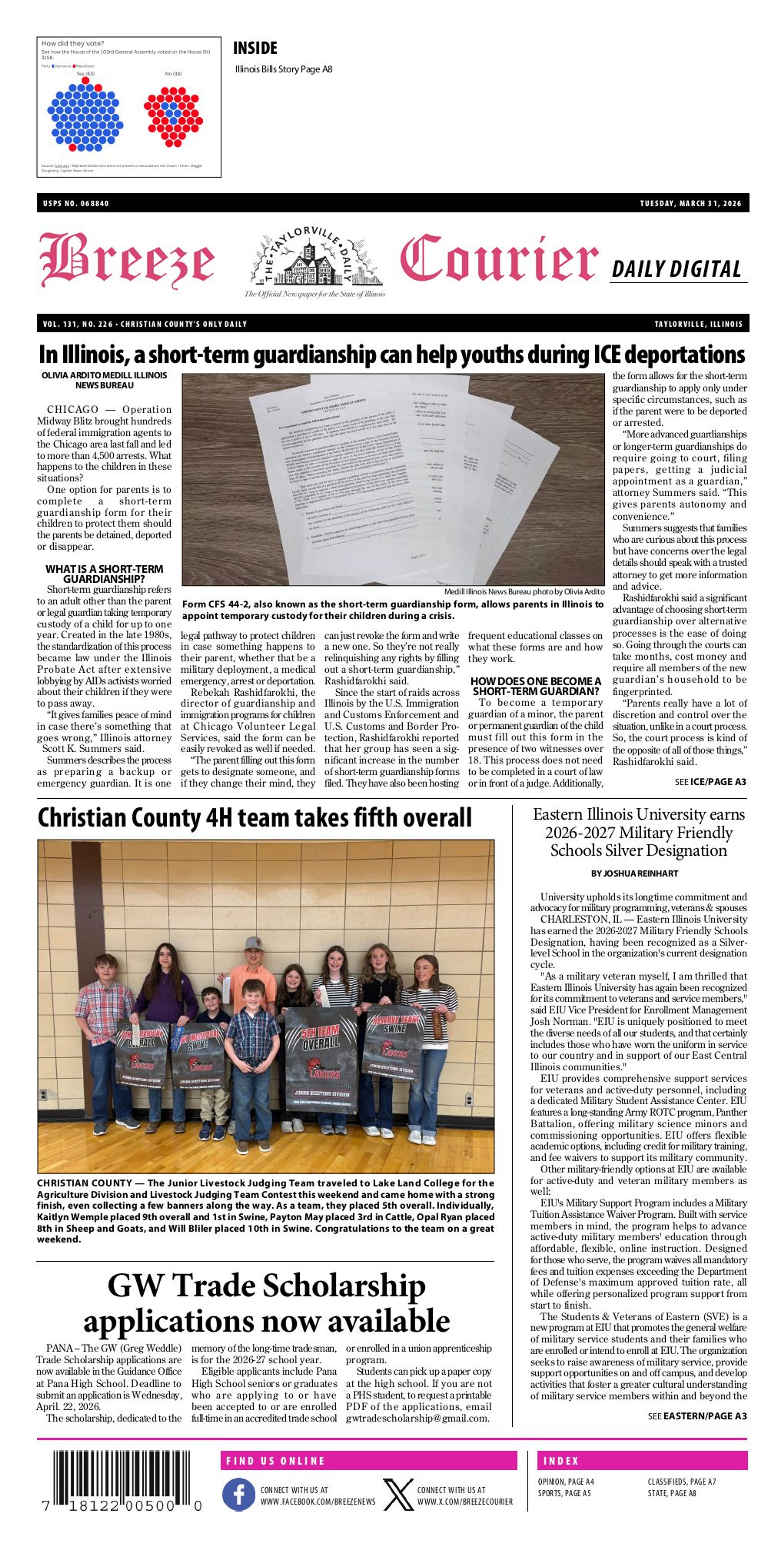 The Breeze Courier, March 31