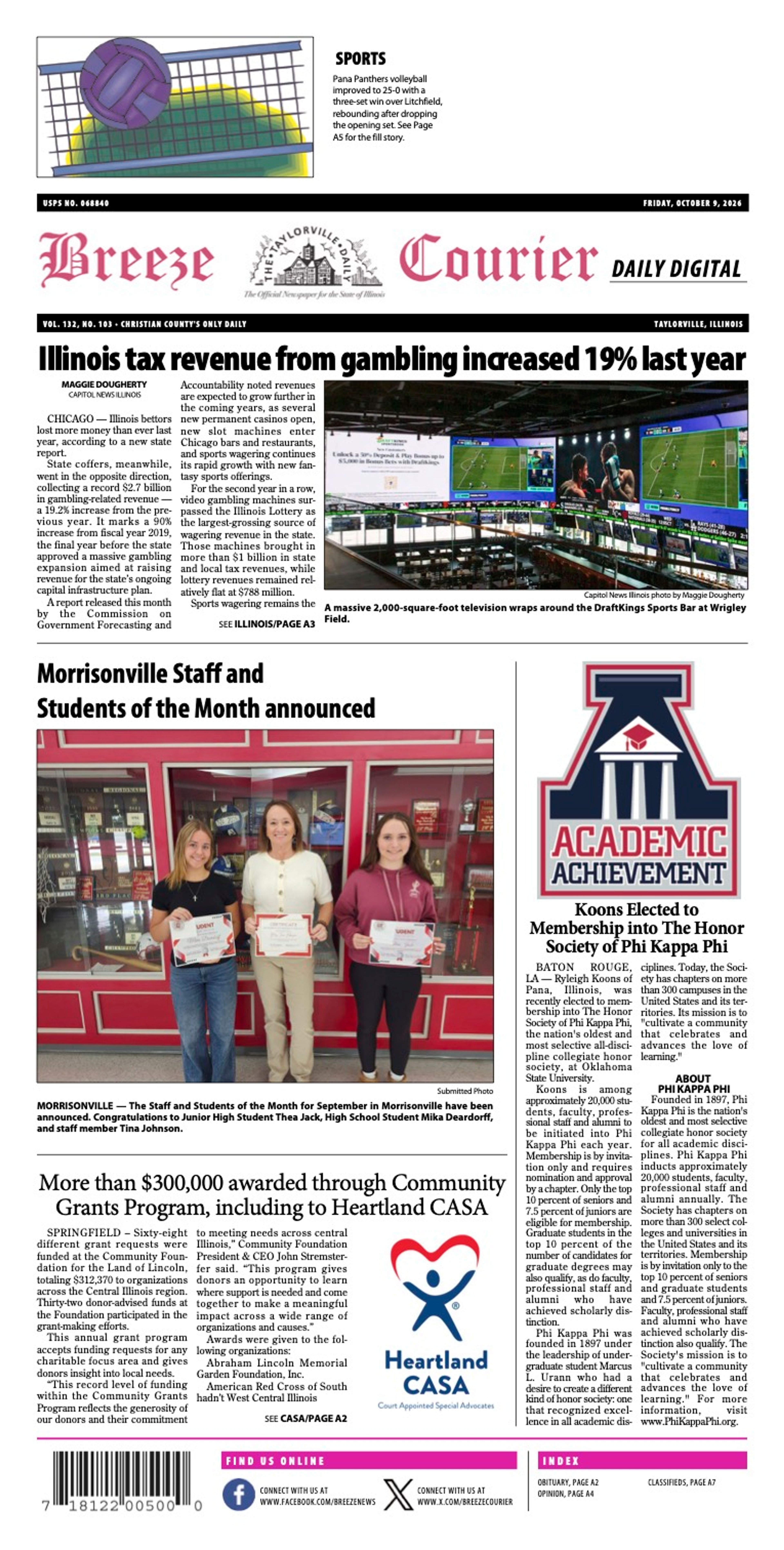 The Breeze-Courier, October 9, 2026