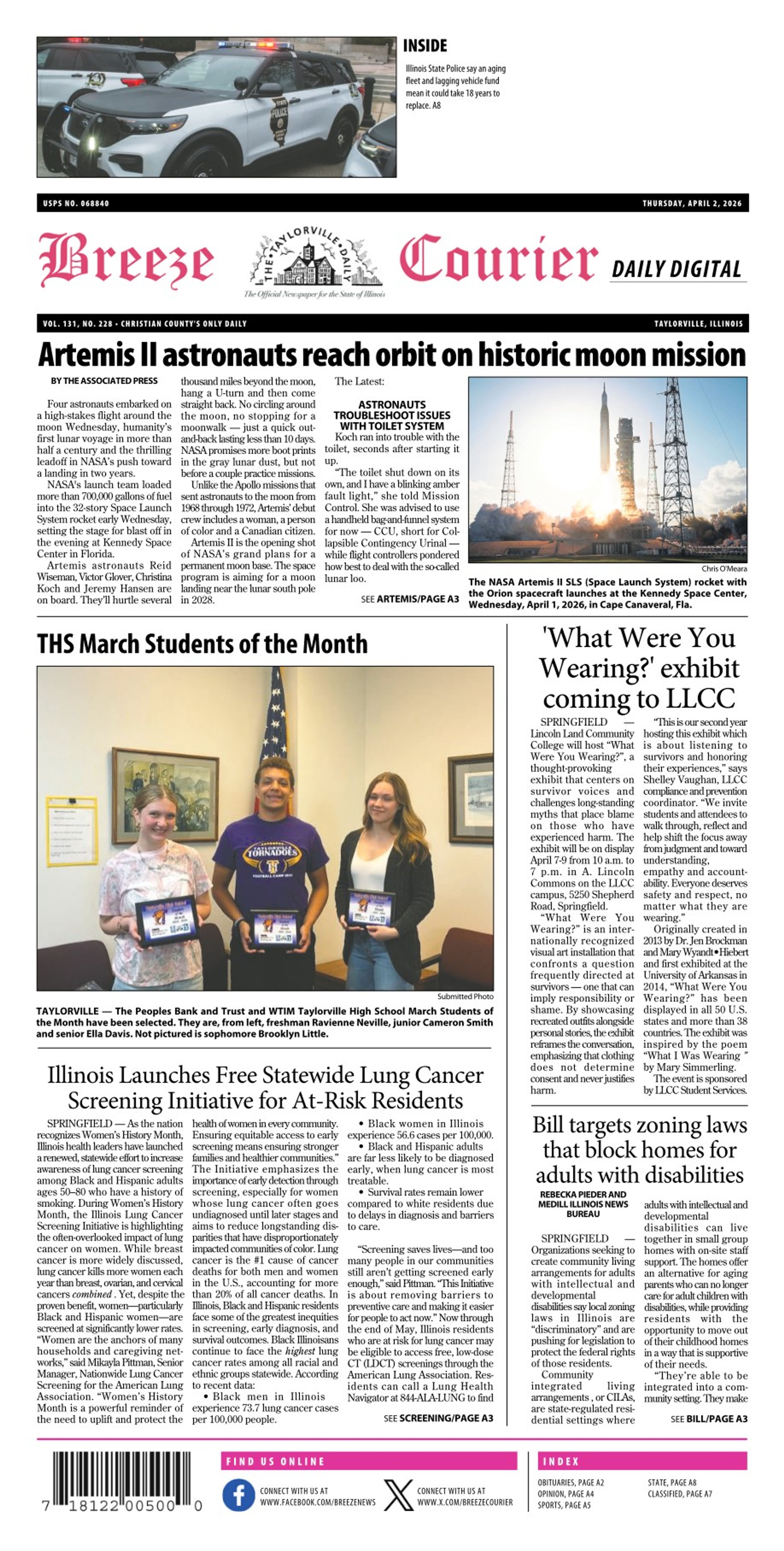 The Breeze Courier, April 2