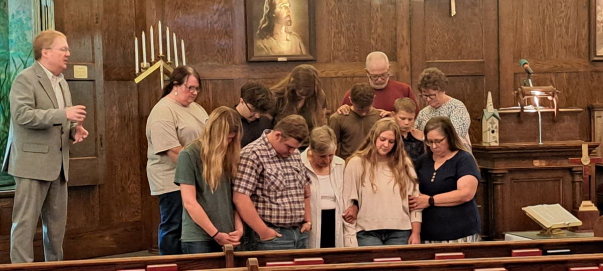 First Baptist Stonington Pastor Prays Over Students Returnin...
