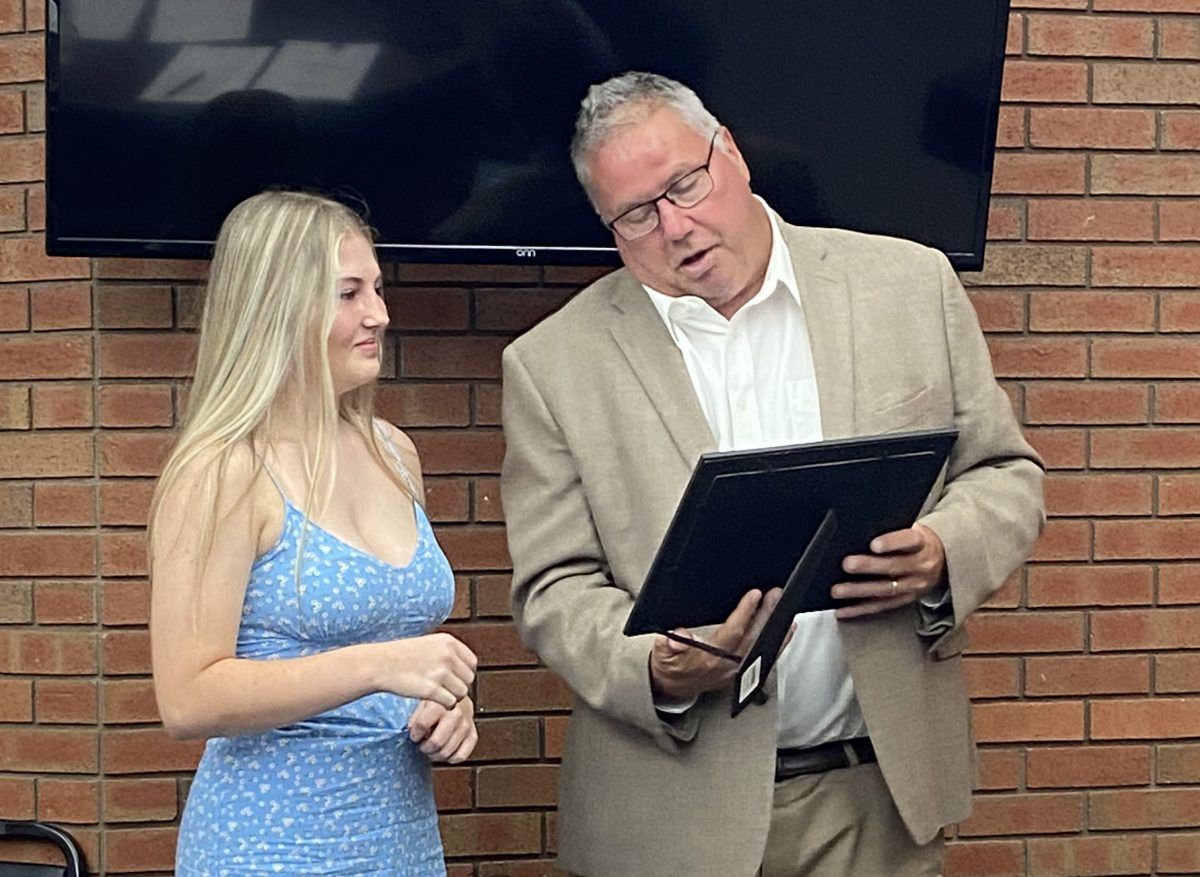YOUTH OF MONTH AWARD TO ALIVIA FORAKER