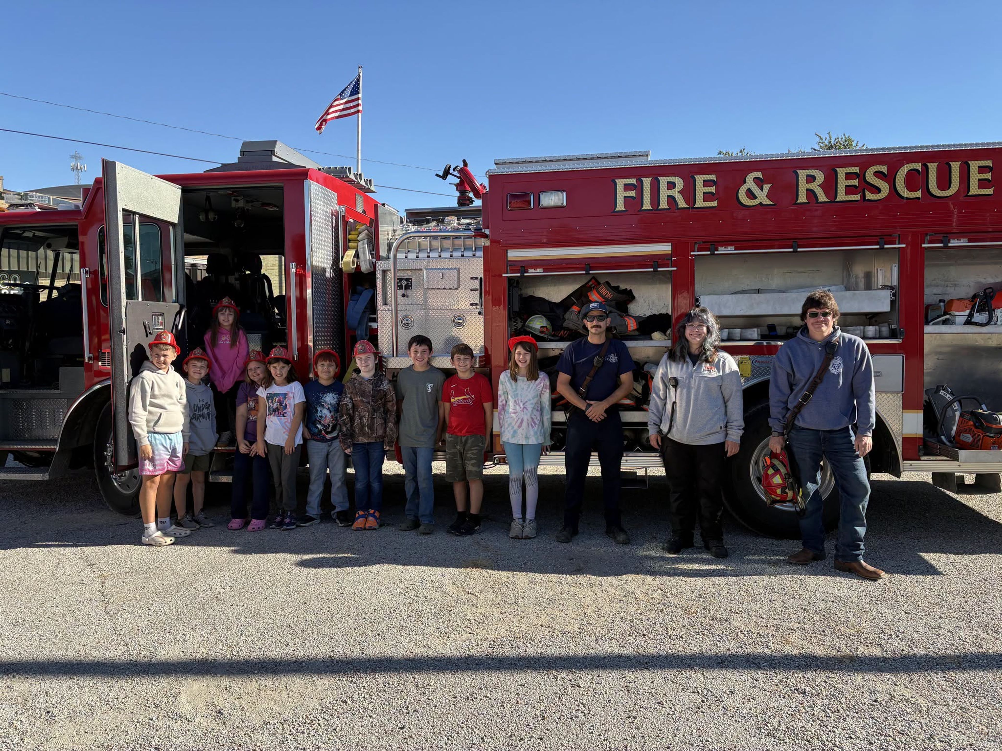 Edinburg Fire Department visits for Fire Prevention Day