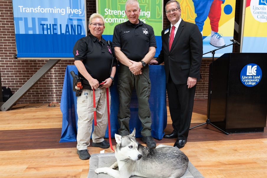 LLCC Police Department swears in newest “pawfficer”