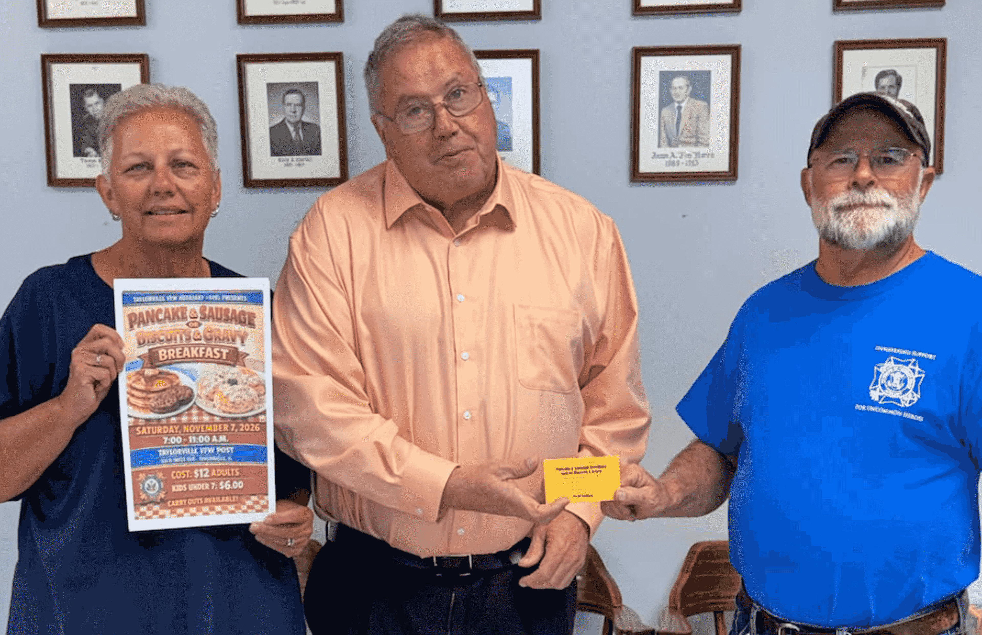 First annual breakfast ticket sold


