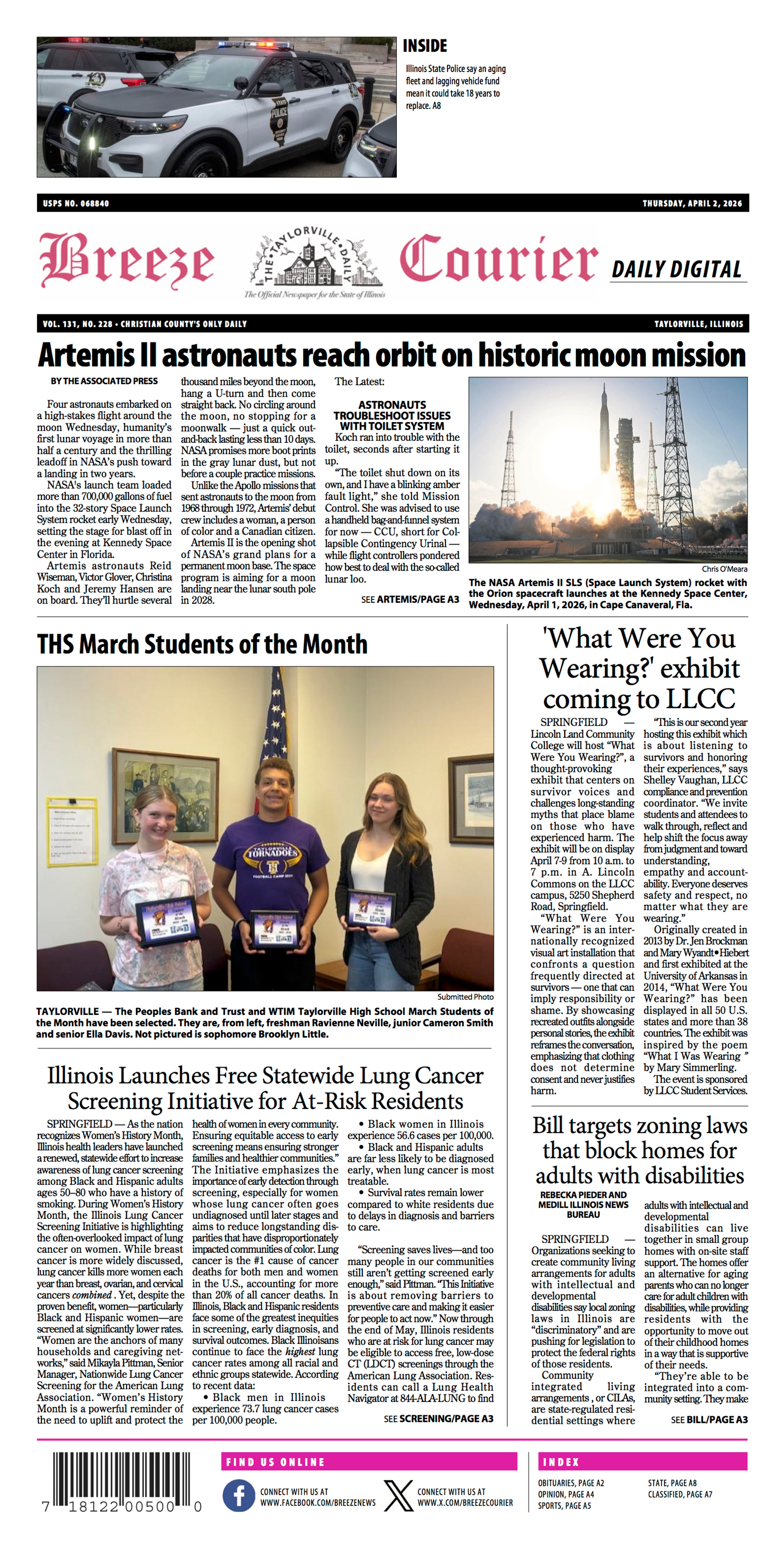 The Breeze Courier, April 2, 2026