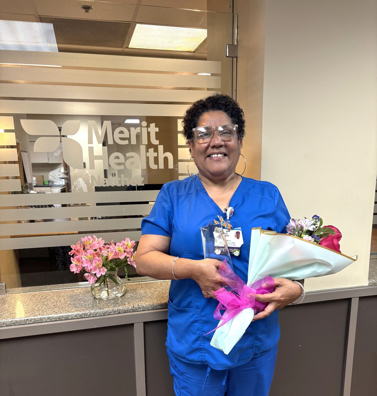 Naomi Hayes receives Merit Health Natchez Nursing Excellence. . .