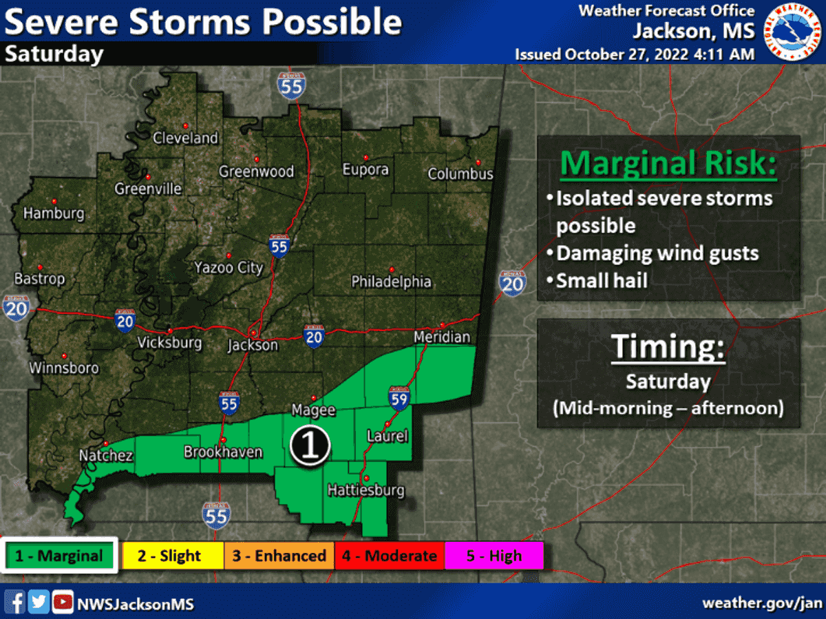 Severe storms in Saturday's forecast, rain on the way