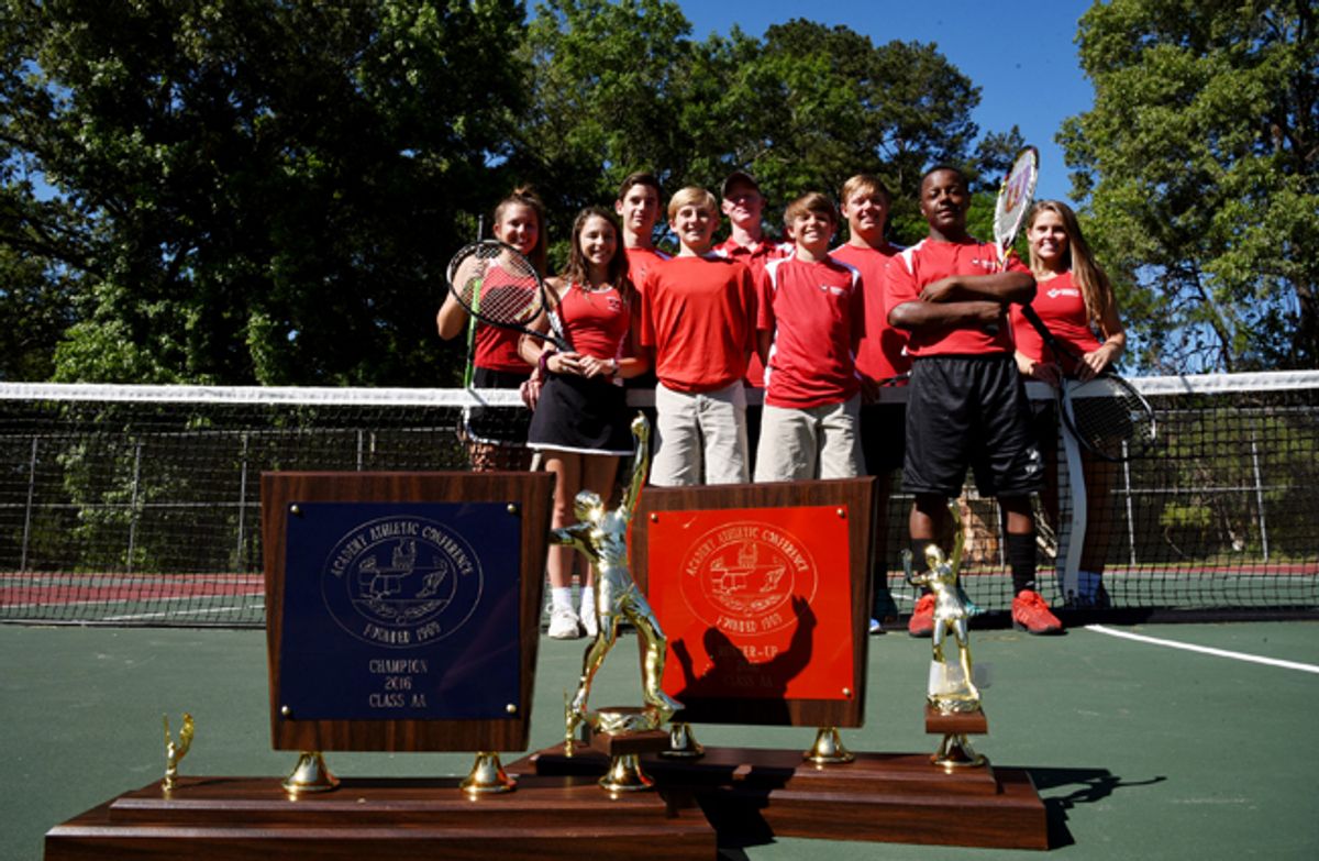 Trinity tennis program has banner year, wins boys MAIS title