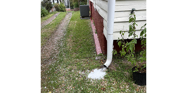More video of hail storm as it strikes downtown Natchez