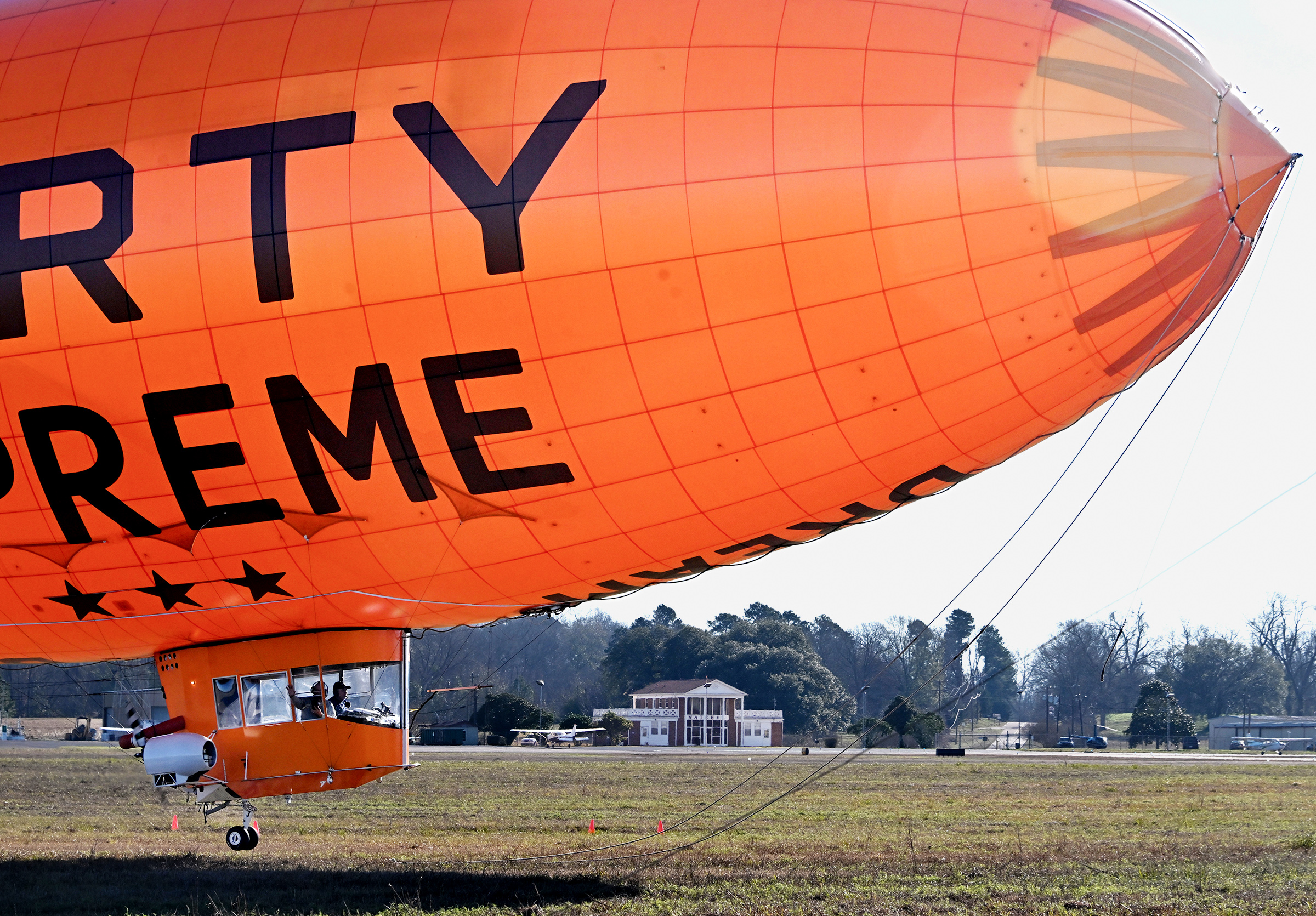 Rare opportunity: Up close and personal with a blimp