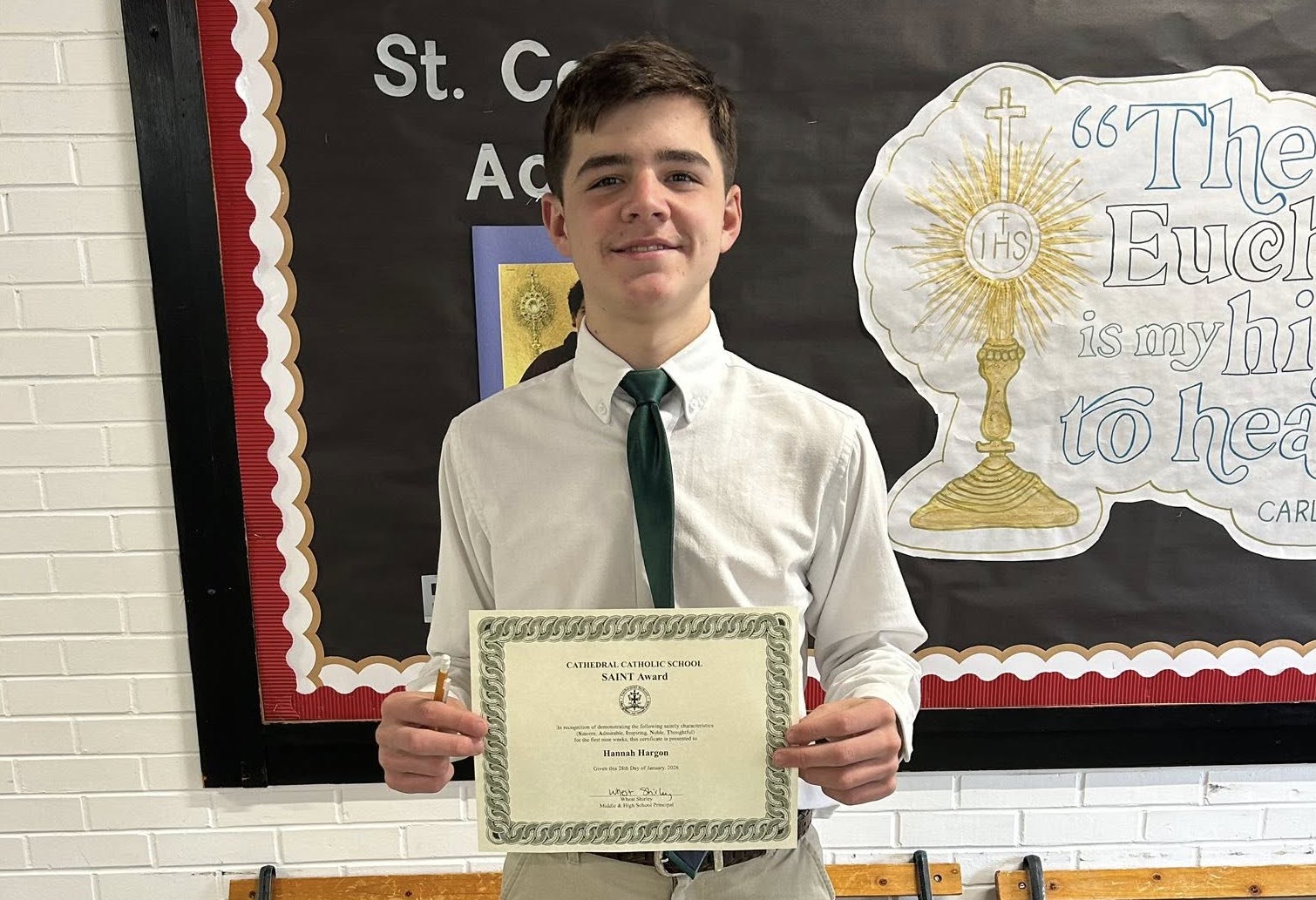 Cathedral School names SAINT Award winners