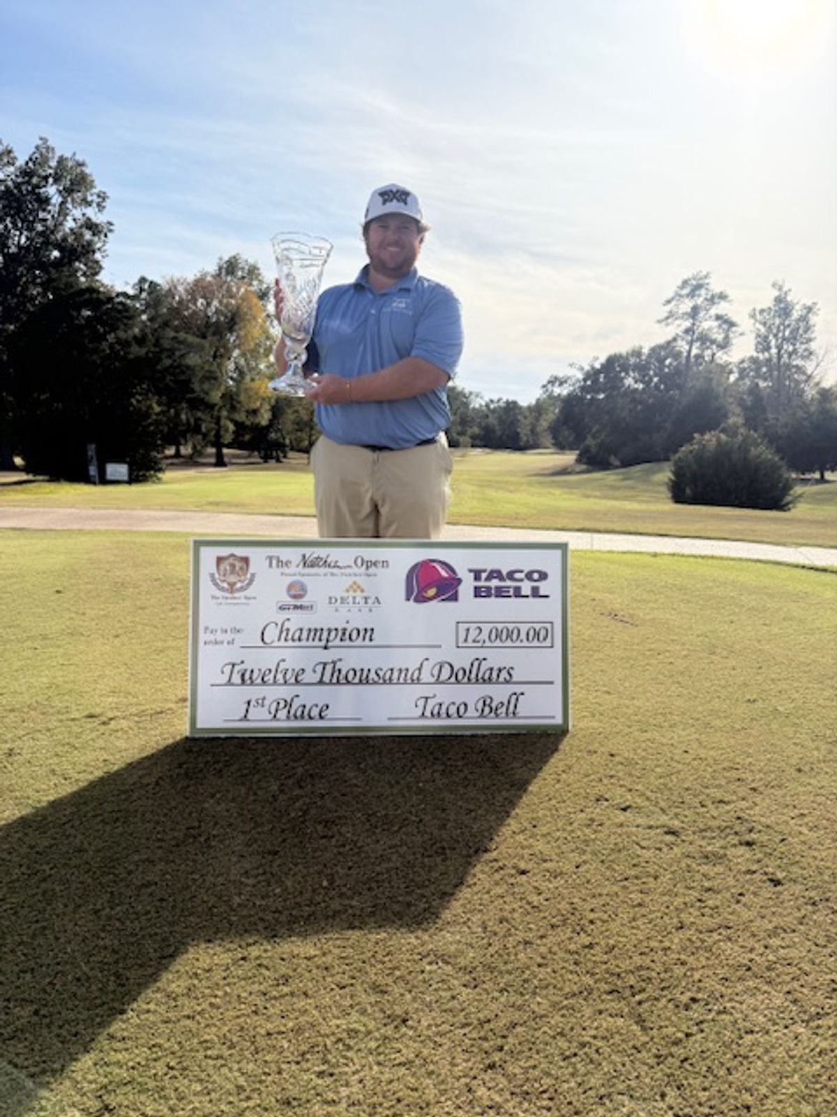 A STROKE OF BRILLIANCE: Newcomb wins Natchez Open by five shots