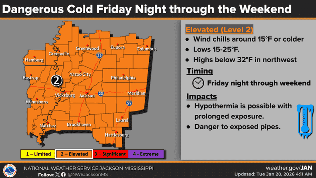 Winter weather threat this weekend could bring dangerous col...