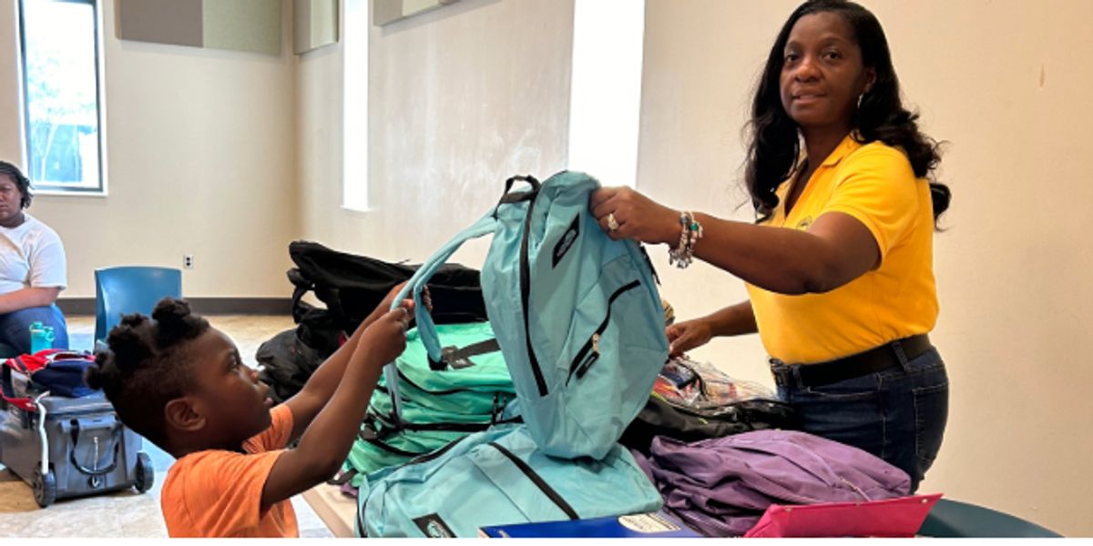 More than 200 youngsters have fun, get school supplies at Back to Scho...