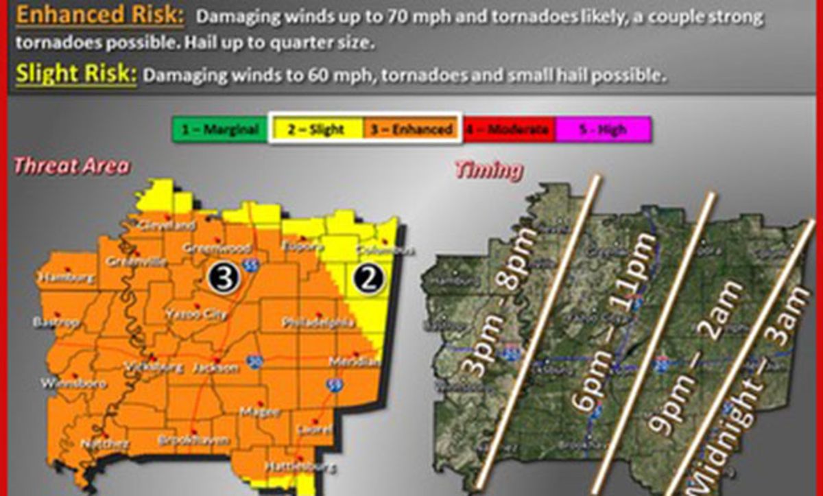 Severe Weather Alert: Strong winds, hail, tornadoes possible