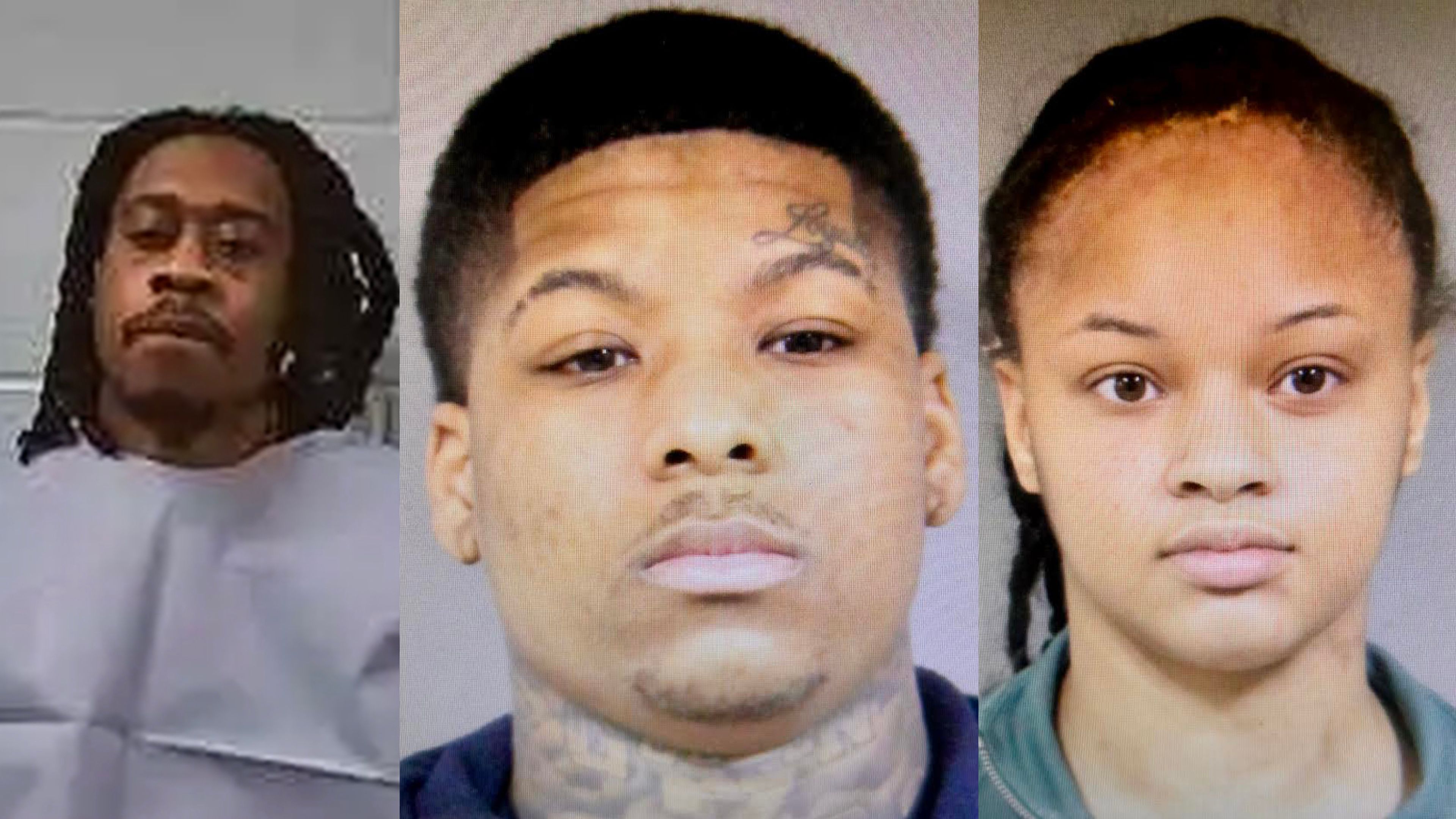 From left: Rashad Dylan McCroy, Jaleel Fleming, Keyonica Hatchett