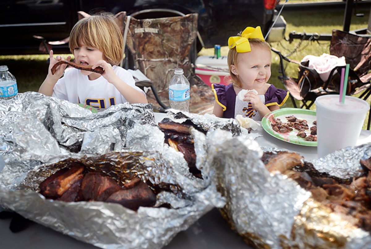 FIRED UP: Vidalia Back the Blue BBQ cook off and car show se...
