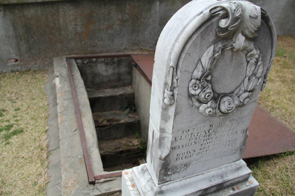 Looking back: Florence Irene Ford's grave at Natchez City Cemetery