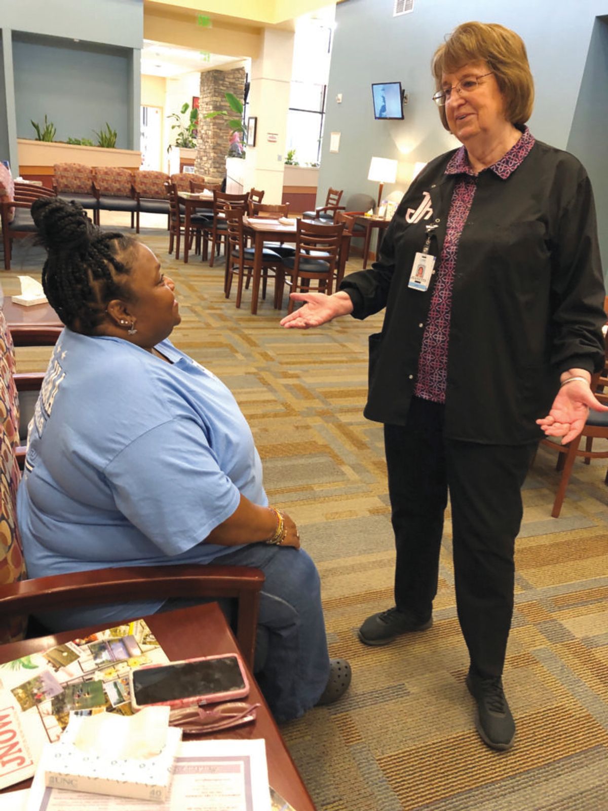 Volunteer enjoys assisting busy radiology department