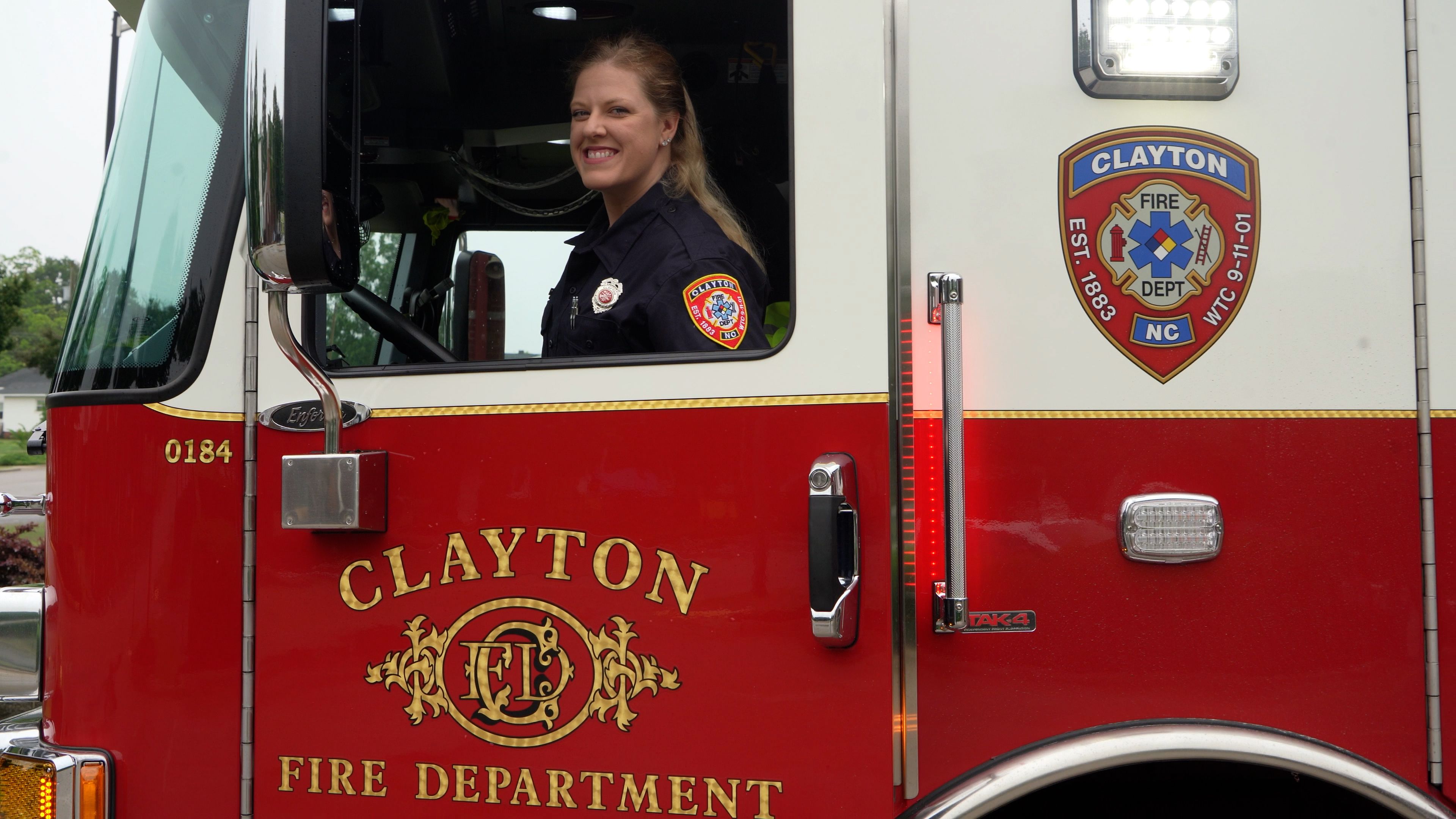 Clayton Fire Department promotes first female engineer