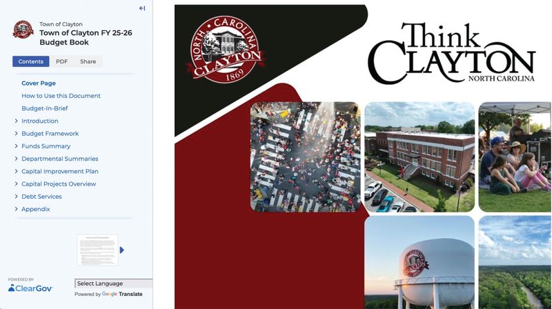 Clayton unveils interactive budget book