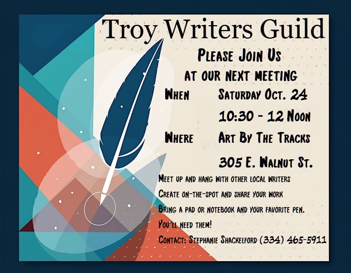 Troy Writers Guild meeting set for Saturday