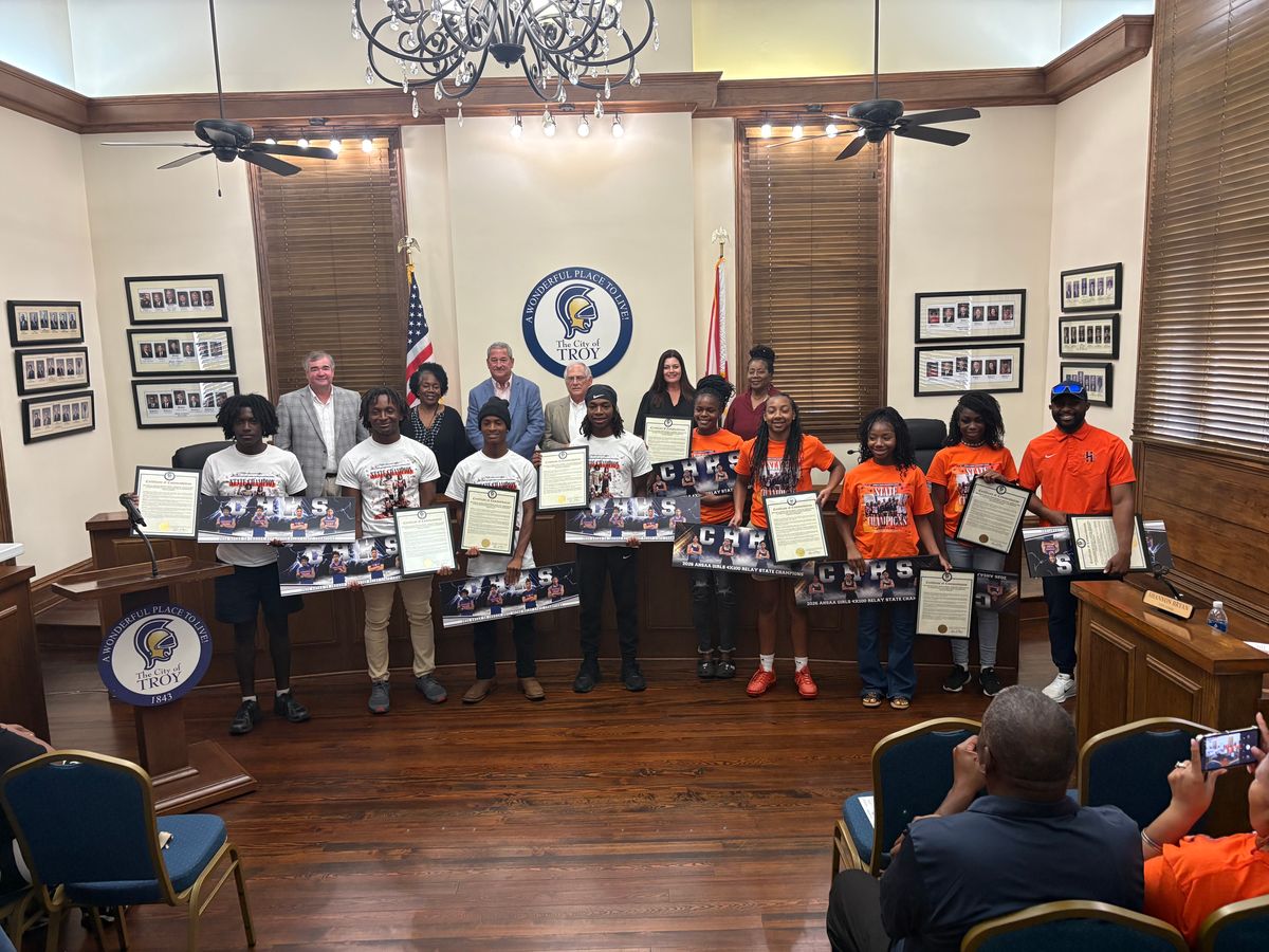 Troy City Council recognizes Troy Queens, CHHS Track teams