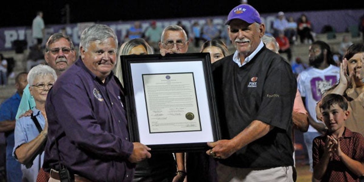 Pike County dedicates football field in honor of Wayne Grant