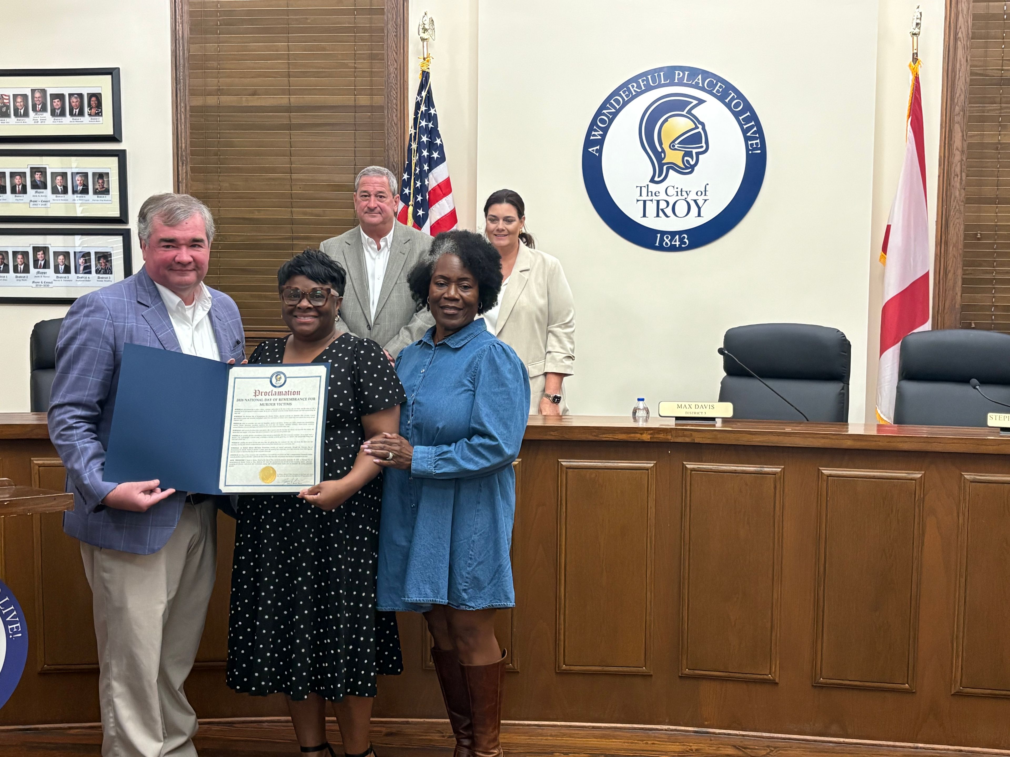 City of Troy recognizes National Day of Remembrance for Murder Victims 