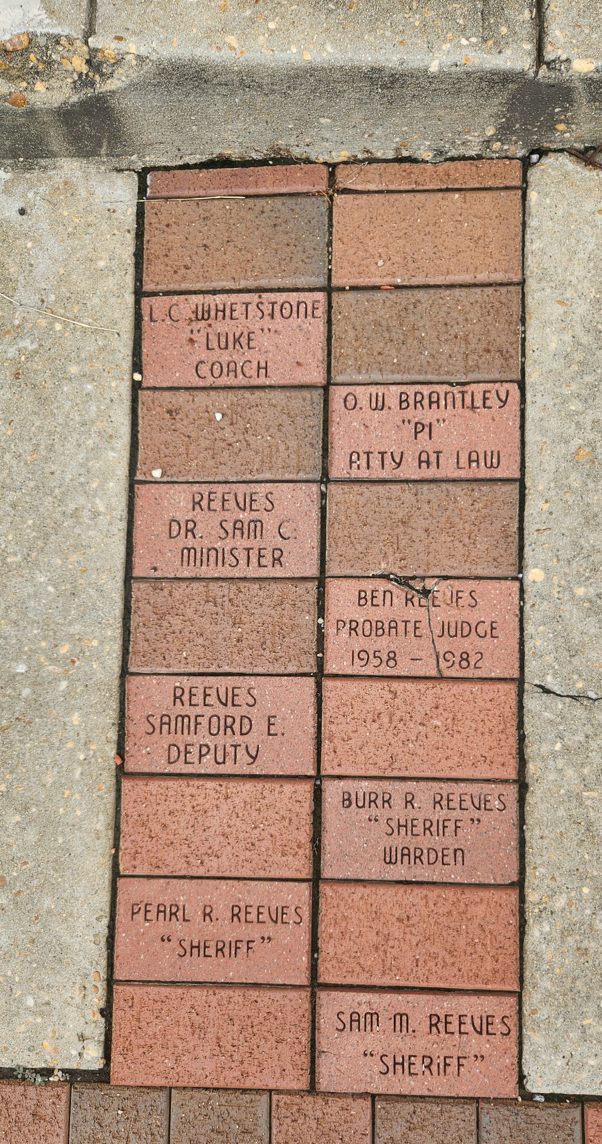 Brundidge sidewalks a reminder in brick