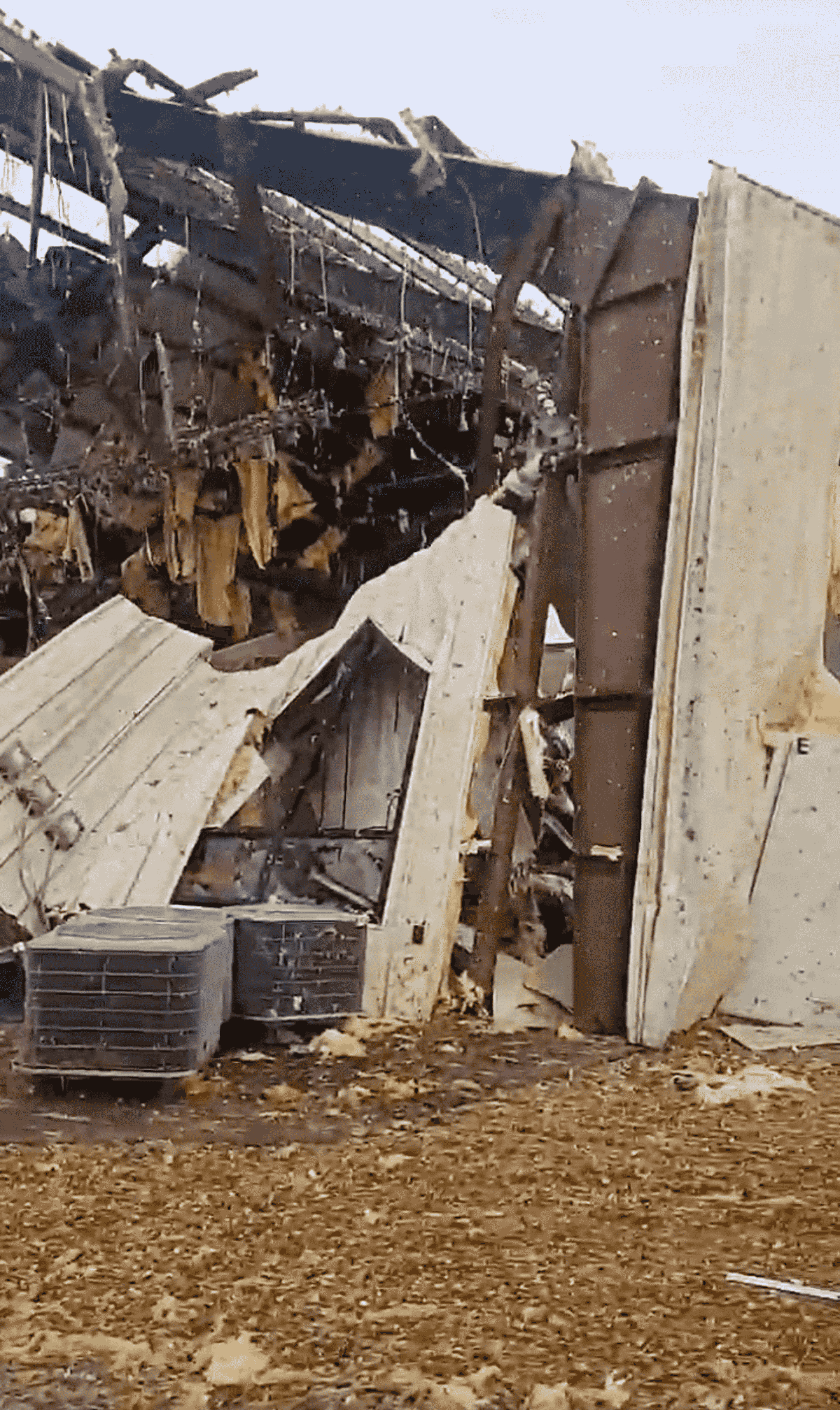 Additional longer video footage of the destruction at New Covenant Fellowship Church