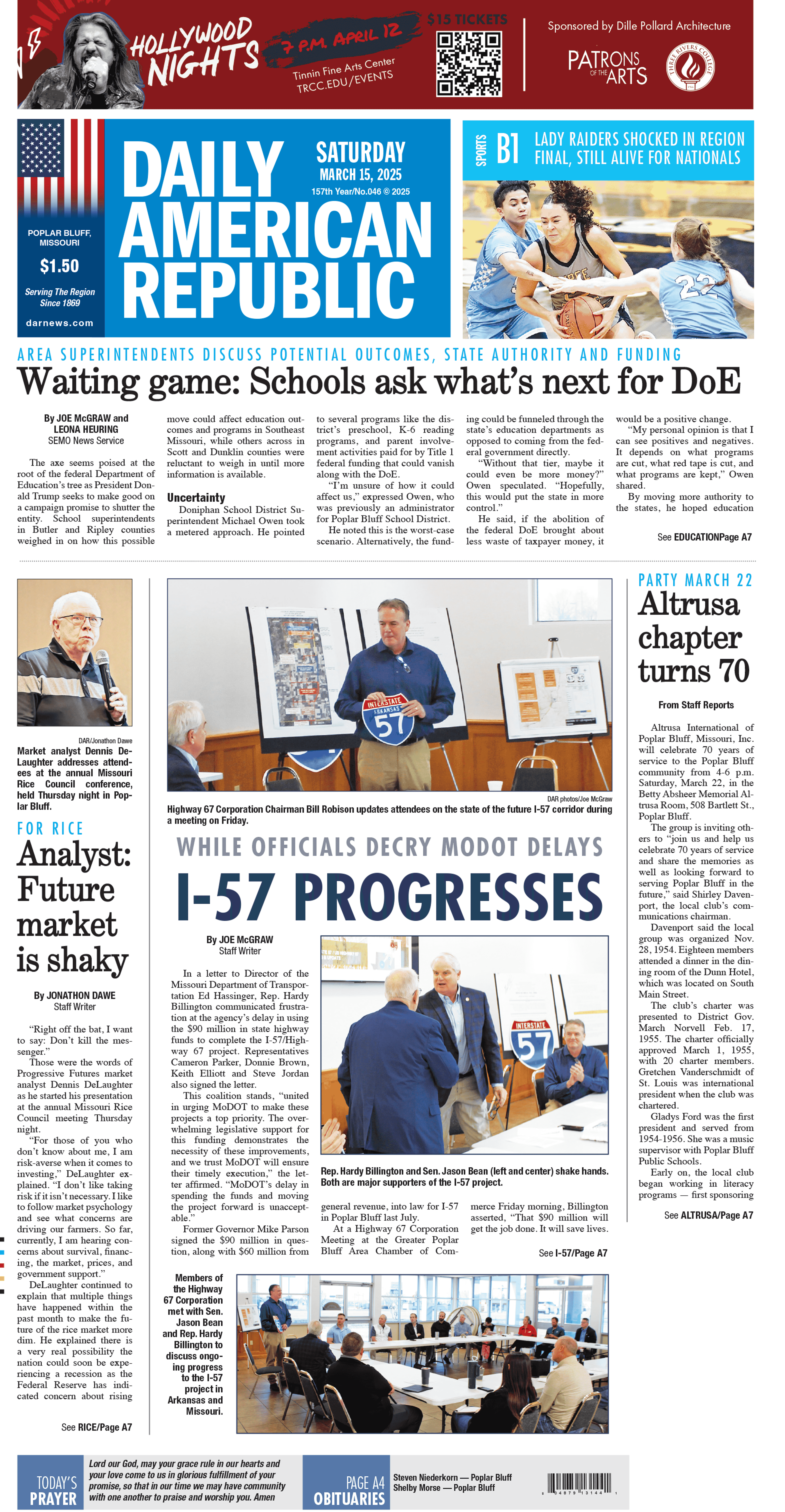 March 15, 2025 - Saturday: E-edition