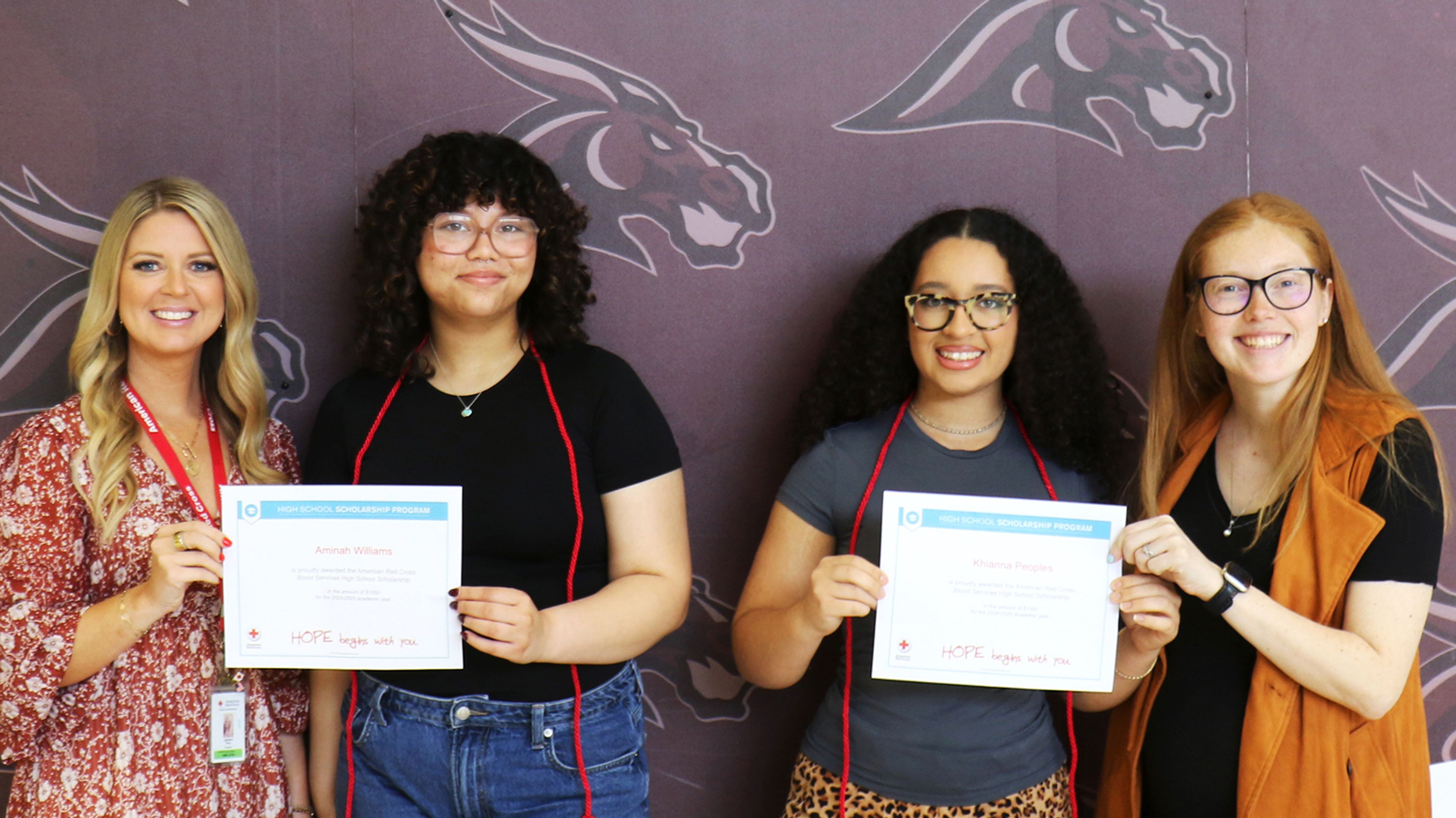 Red Cross rewards students with scholarships after successful blood drives