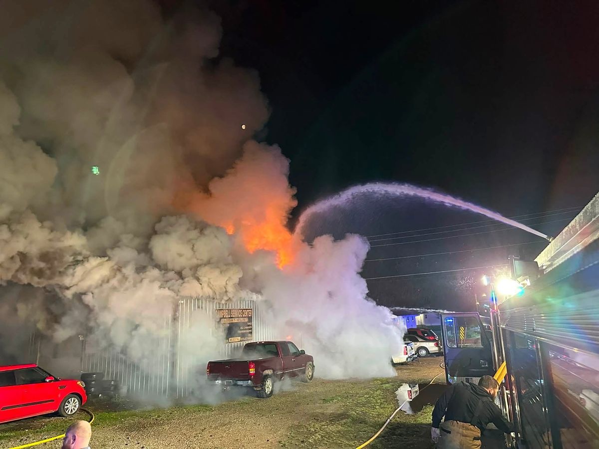 Mechanic shop ruled total loss after early-morning fire in C...