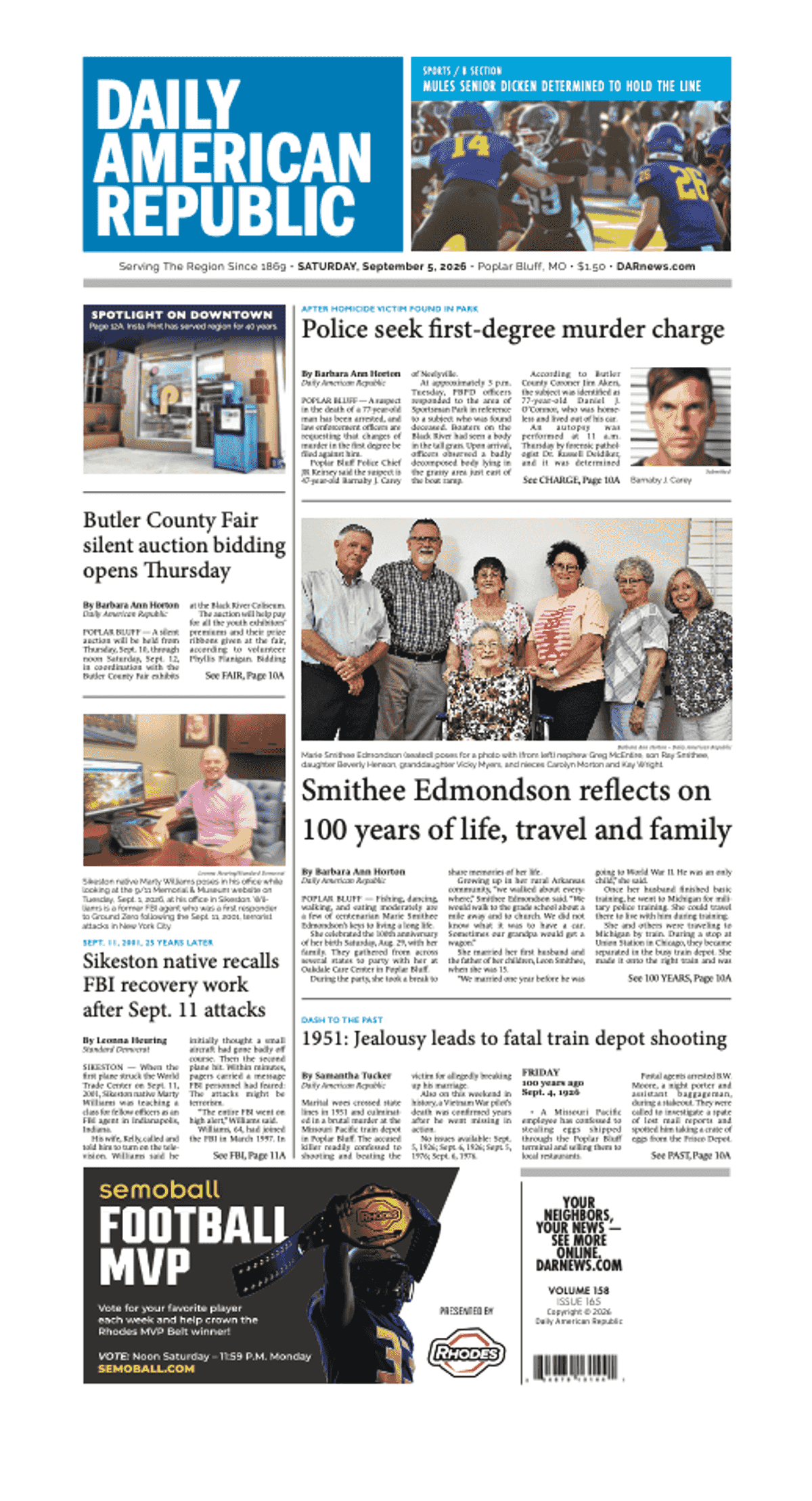 Saturday, Sept. 5, 2026, E-Edition