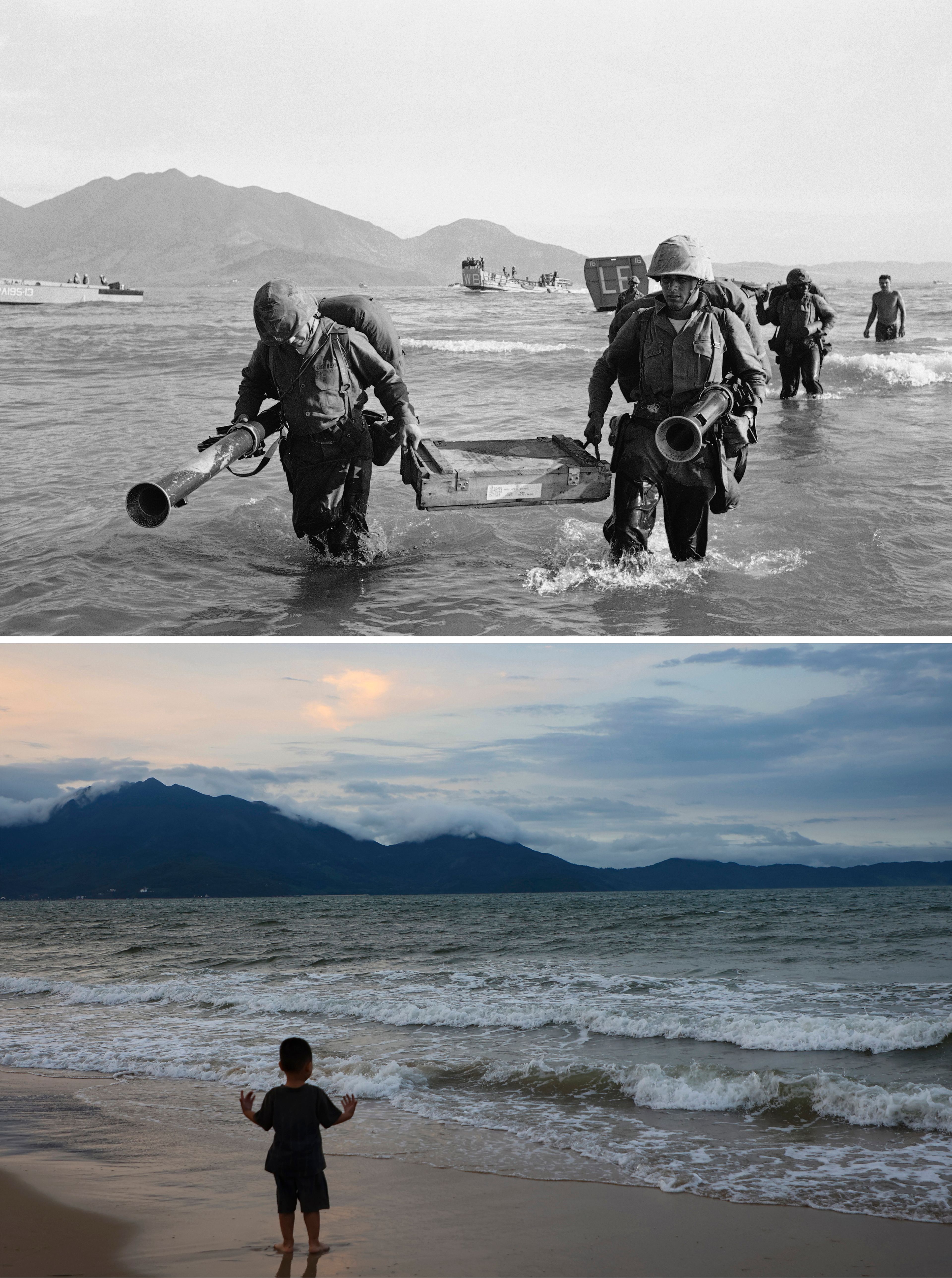 boys changing at the beach 
