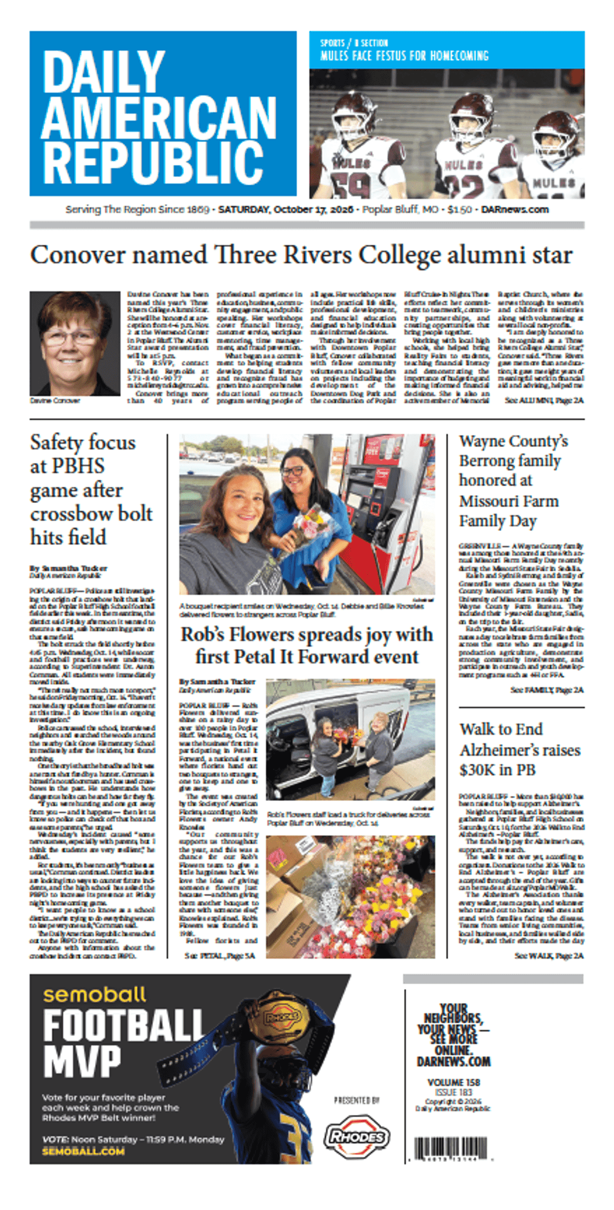 Saturday, Oct. 17, 2026, E-Edition