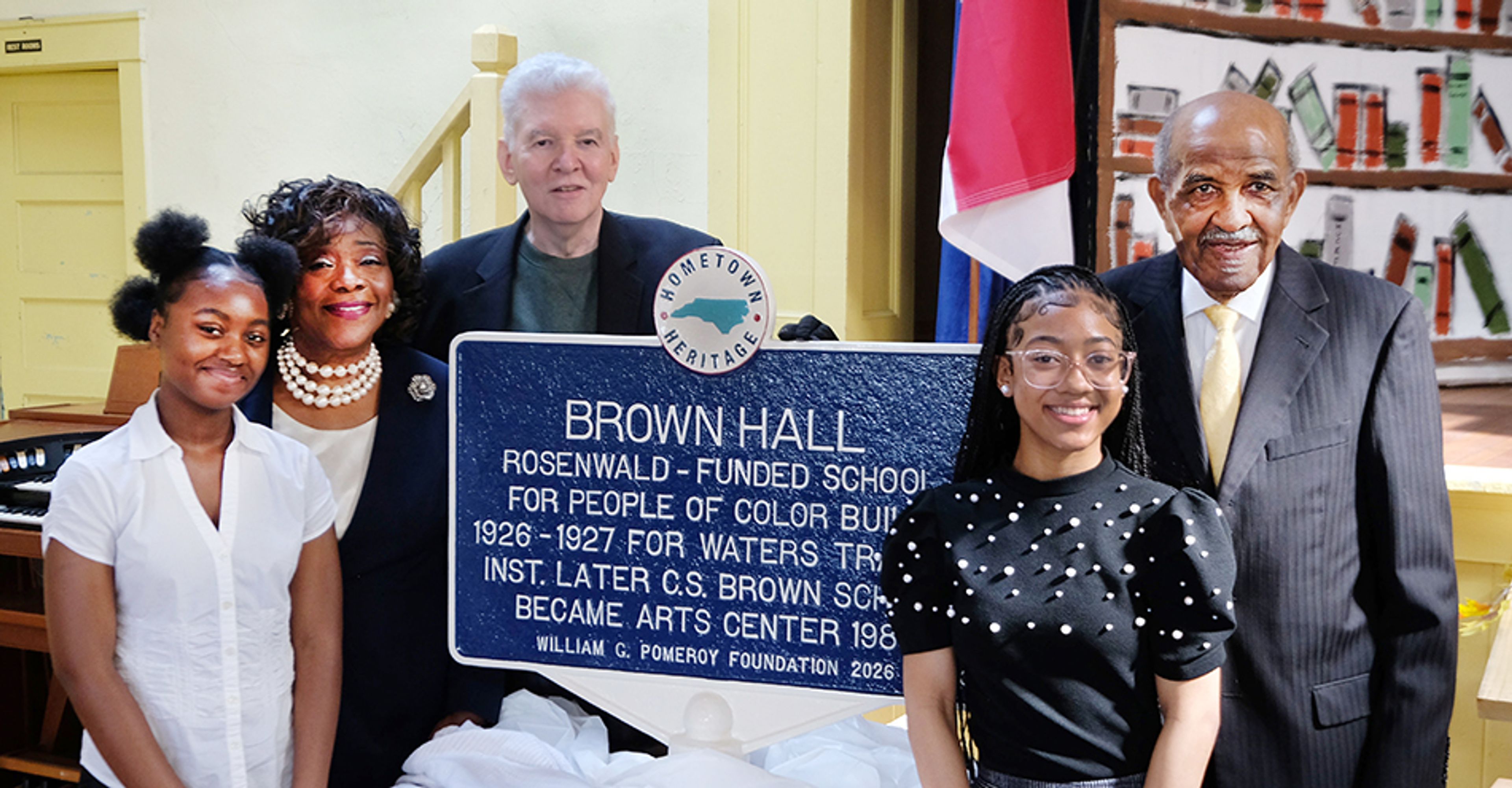 Historical marker unveiled at Brown Hall