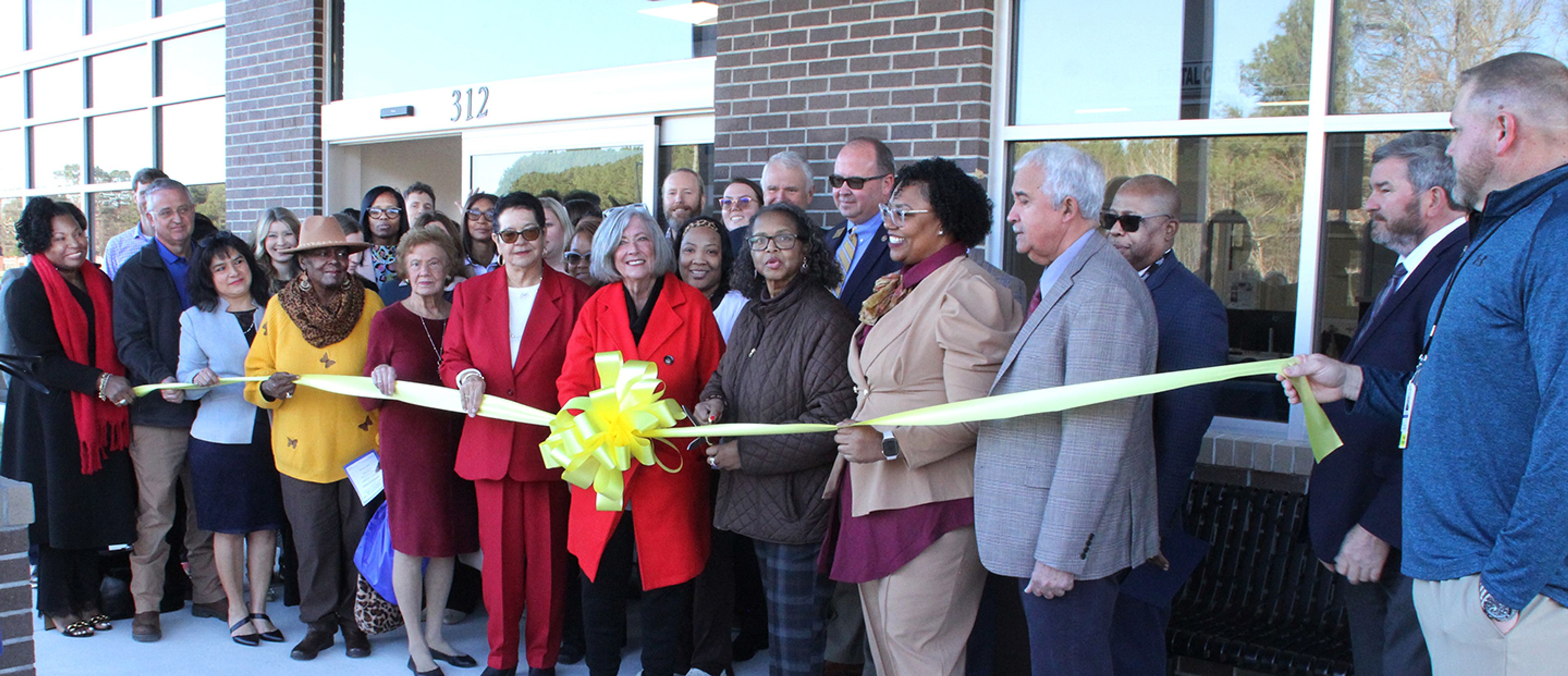 Taking part in the ribbon cutting on Tuesday afternoon to formally open Aulander Dental and Primary Care were members of the RCCHC Board of Directors and executive team, and medical providers and staff at the facility, along with Golden Leaf, Town of Aulander, and federal officials.