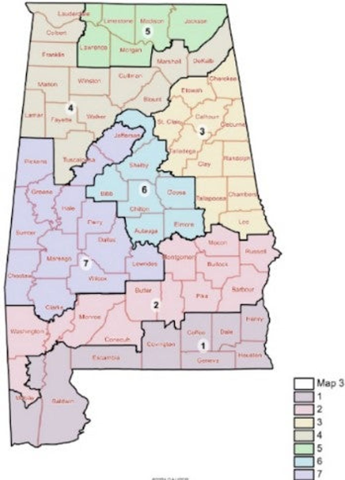 Court selects redistricting map