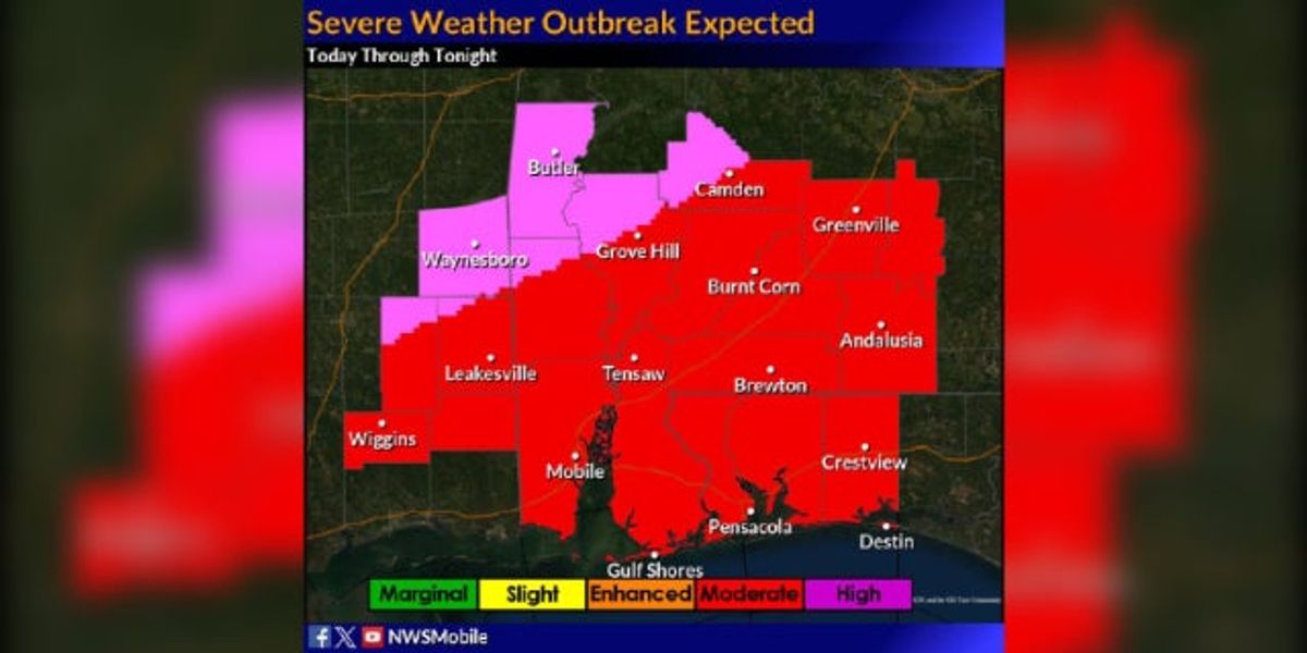 Strong storms expected statewide Saturday