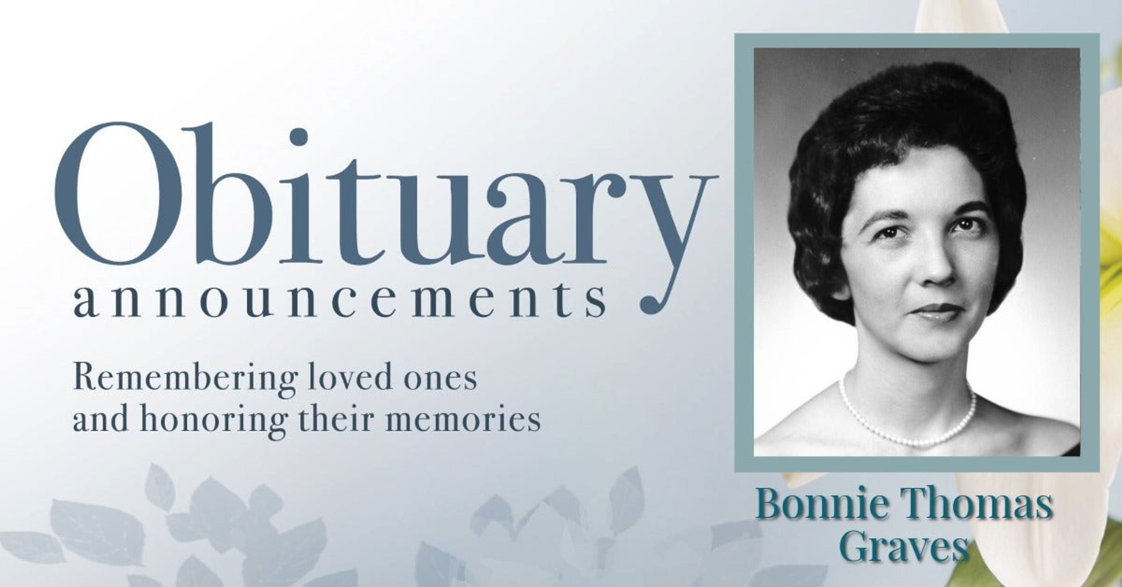 Mrs. Bonnie Thomas Graves, image size:3840x2010