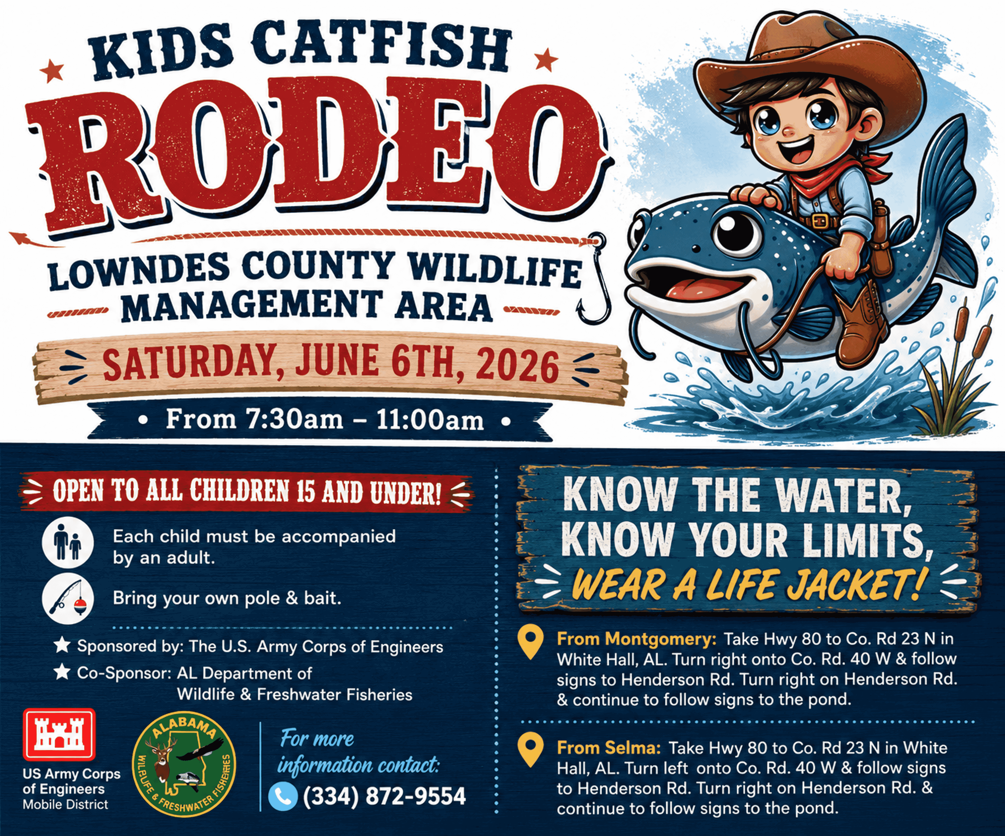 Kids catfish rodeo hooks young anglers