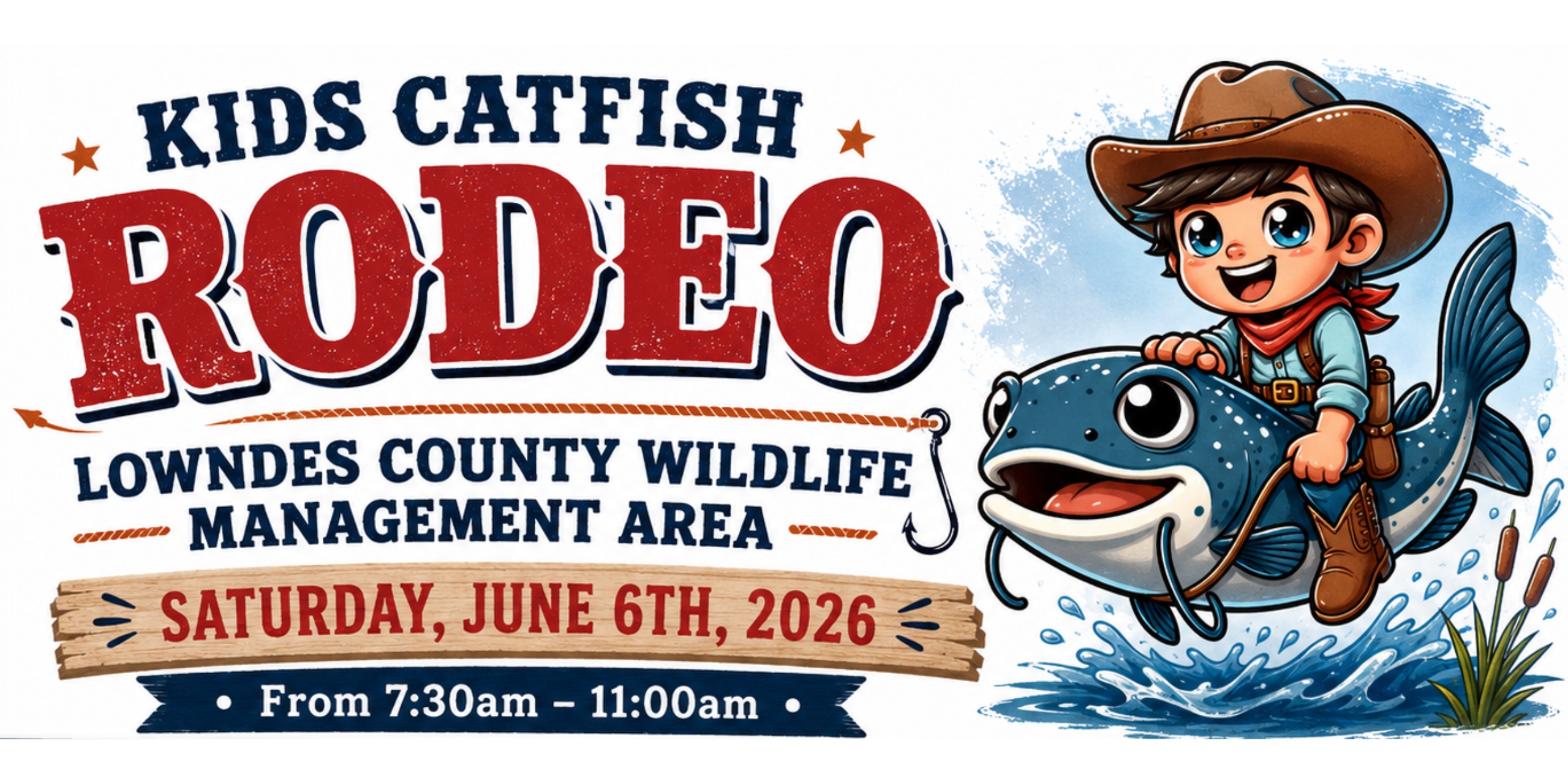 Kids catfish rodeo hooks young anglers