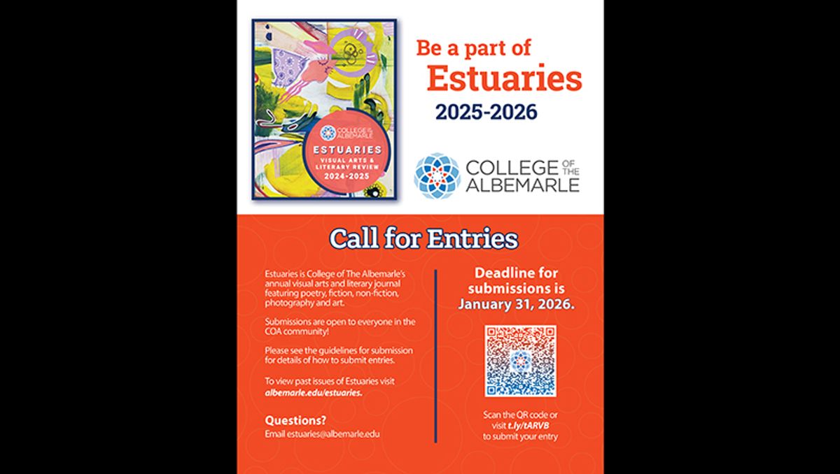 Art and literary submissions for Estuaries due January 31