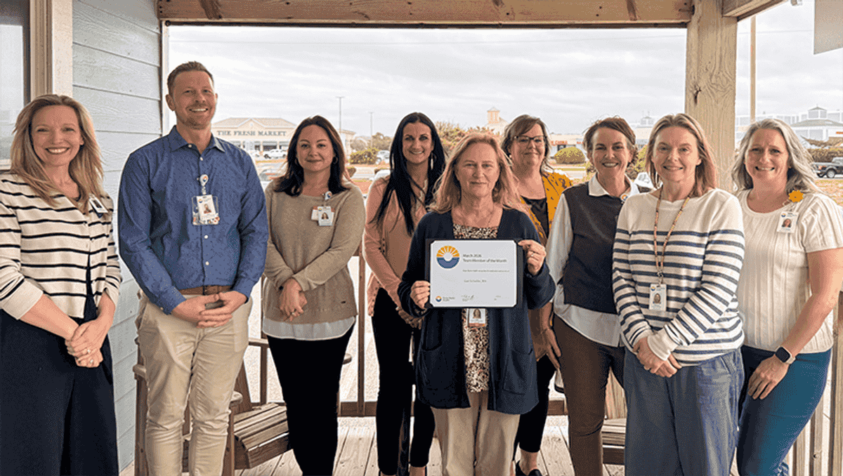 Gail Scheller named Team Member of the Month for Outer Banks Health
