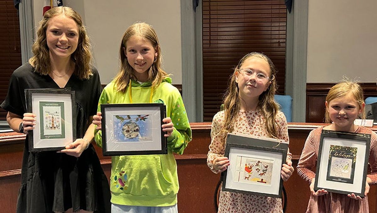 Currituck County Schools holiday card designers highlighted