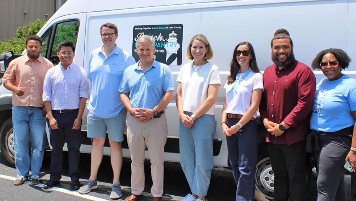Governor Josh Stein and team volunteer at Beach Food Pantry:...