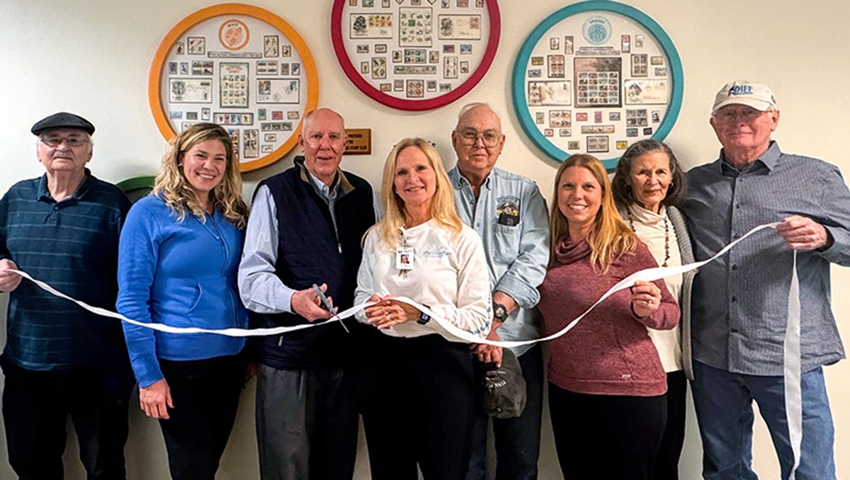 Outer Banks Health welcomes display from Outer Banks Stamp Club