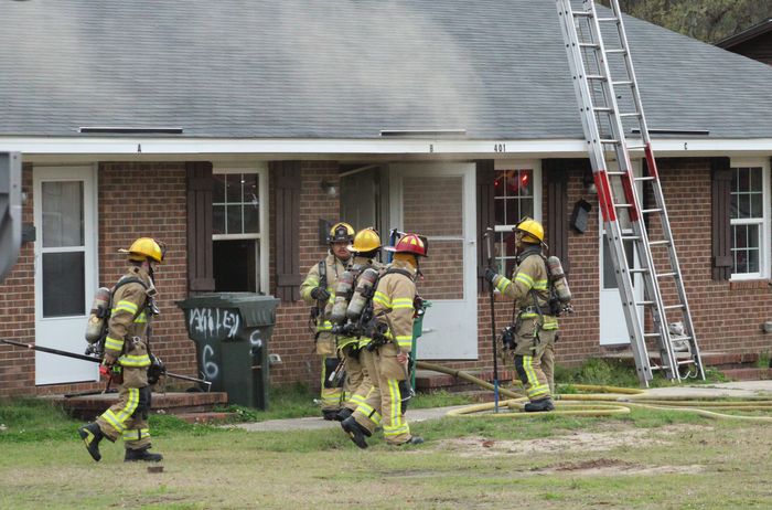 Accidental fire displaces apartment resident